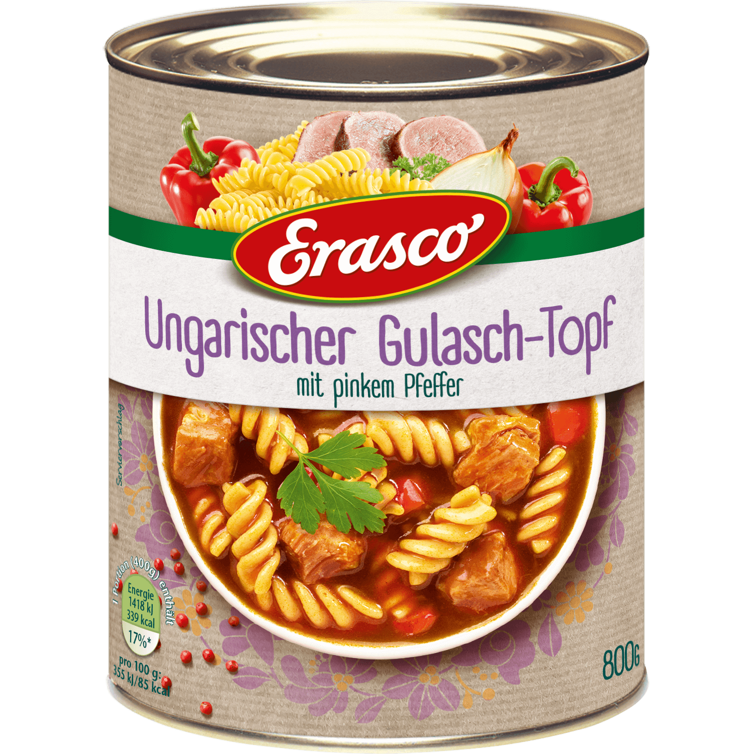 Erasco – Hungarian Gulash Pot – 800 g can / Ungarischer Gulaschtopf | German Deli Ph