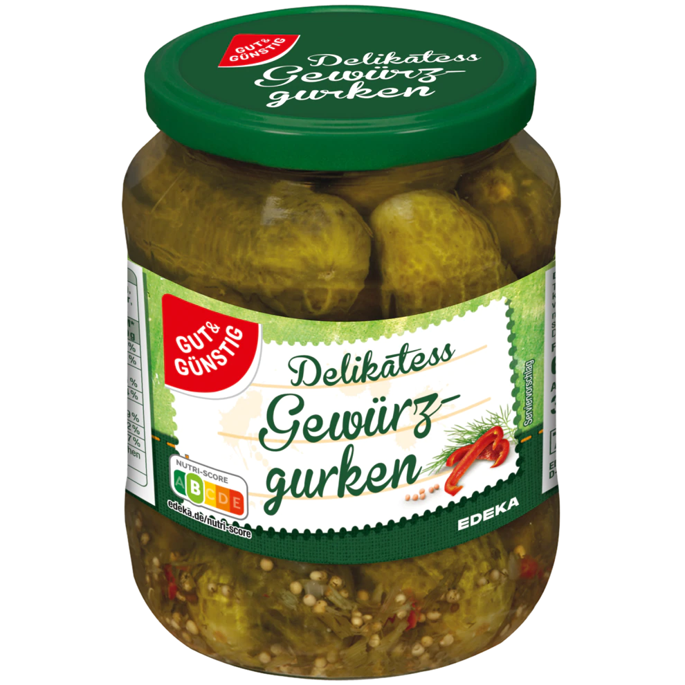 G+G – Pickles – 720 g glass / Gew?rzgurken | German Deli Ph