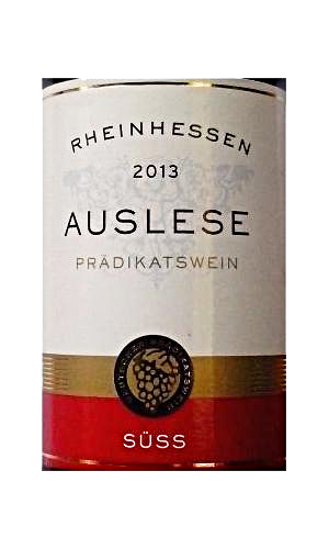 Rhein. White Wine sweet Selected Grapes/ Auslese Rheinhessen 0.75 Liter Btl/Flasche | German Deli Ph