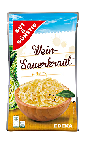 G+G – Cabbage Sour – 520 g bag / Sauerkraut | German Deli Ph
