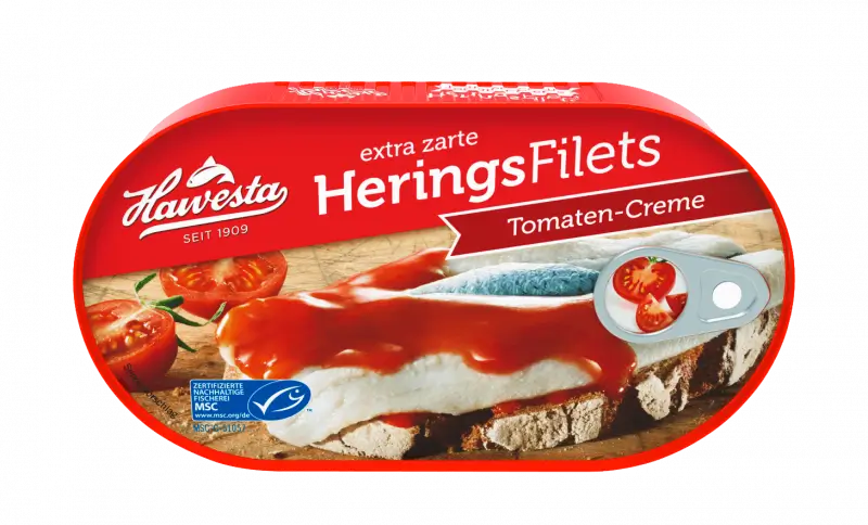Hawesta – Herring Filets in Tomato Cream – 200 g can / Heringsfilet in Tomatencreme | German Deli Ph