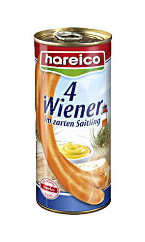 Hareico – Vienna Sausages 4 pcs – 200 g can / Wiener W?rstchen | German Deli Ph