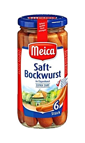 Meica – Juicy Sausages 6 pcs – 180 g glass / Saftw?rste | German Deli Ph