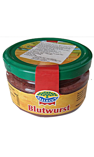 Saalegut – Blood Sausage – 160 g glass / Blutwurst | German Deli Ph