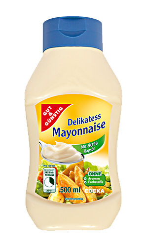G+G – Mayonnaise Delicatesse – 500 ml btl / Delikatess-Mayonnaise | German Deli Ph