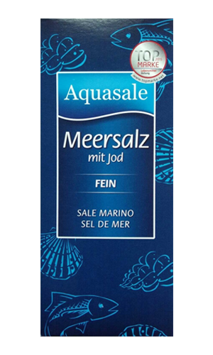 Aquasale – Sea Salt Iodine 500 g pck / Meersalz | German Deli Ph