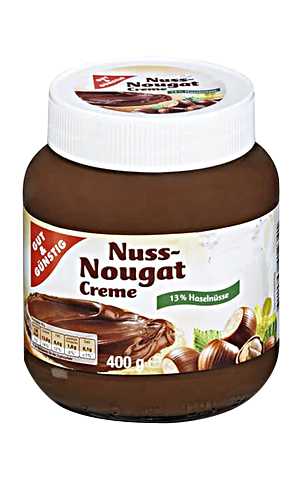 G+G – Nut-Nougat Cream – 400 g glass / Nuss-Nougat-Creme | German Deli Ph