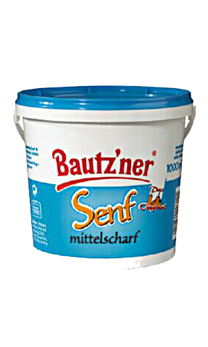 Bautzner – Mustard Medium – 1000 ml bucket / Senf mittelscharf | German Deli Ph