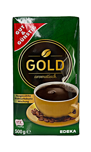 G+G Coffee “GOLD” Ground Roasted- 500 g pck / R?stkaffee “GOLD” | German Deli Ph
