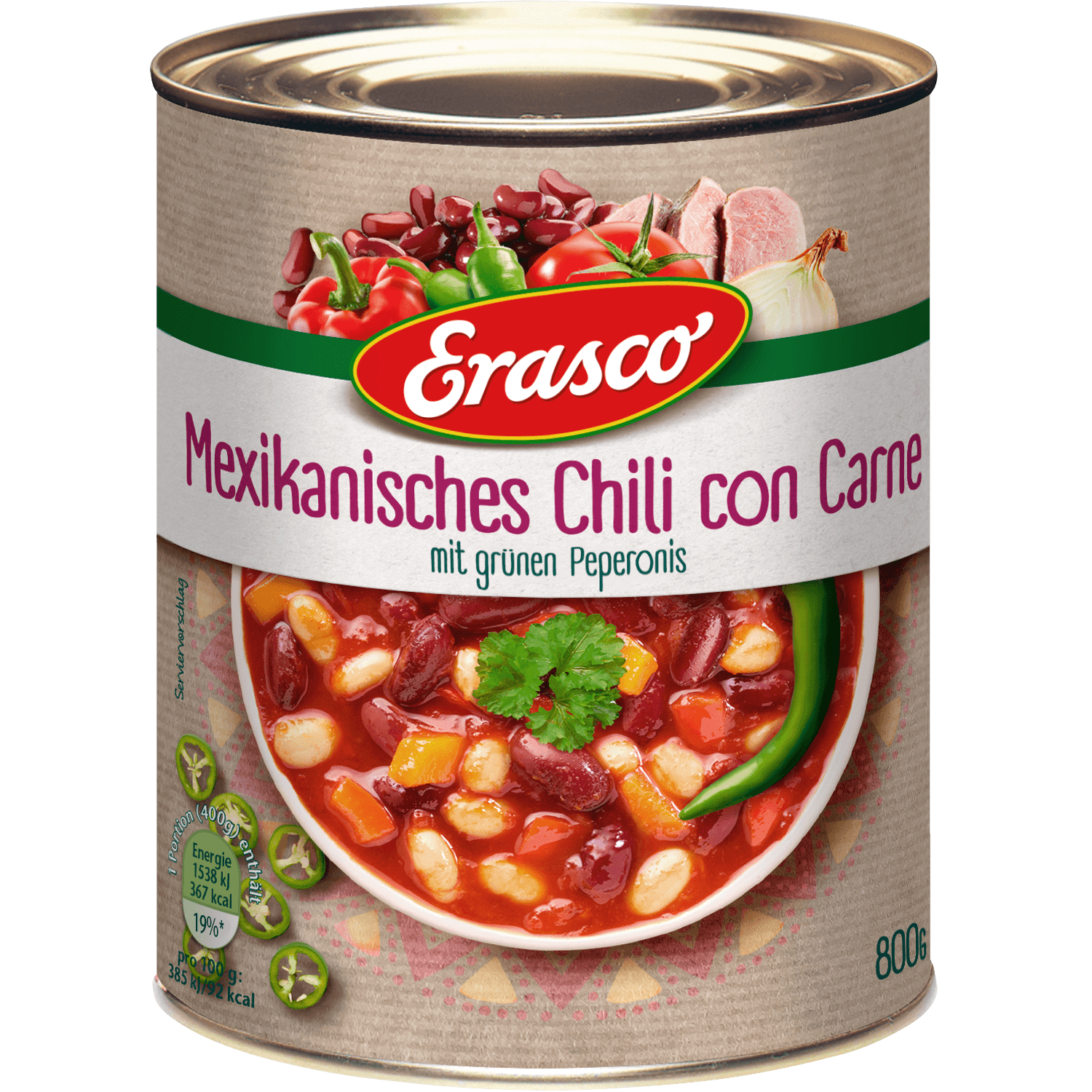 Erasco – Chili Con Carne – 800 g can / Chili Con Carne | German Deli Ph