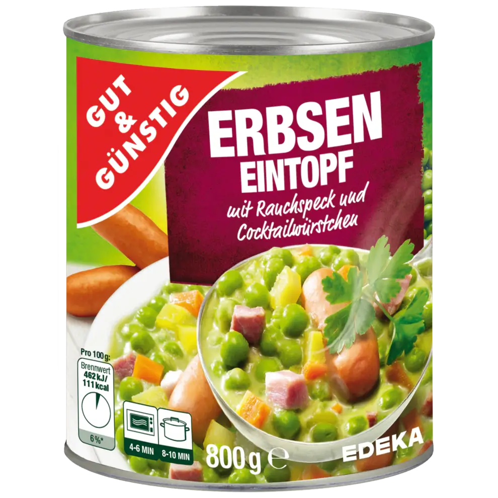 G+G- Pea Stew 800 g can / Erbsentopf | German Deli Ph
