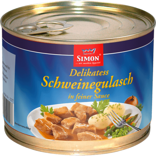 Simon – Pork Goulash – 500 g can / Schweinegulasch | German Deli Ph