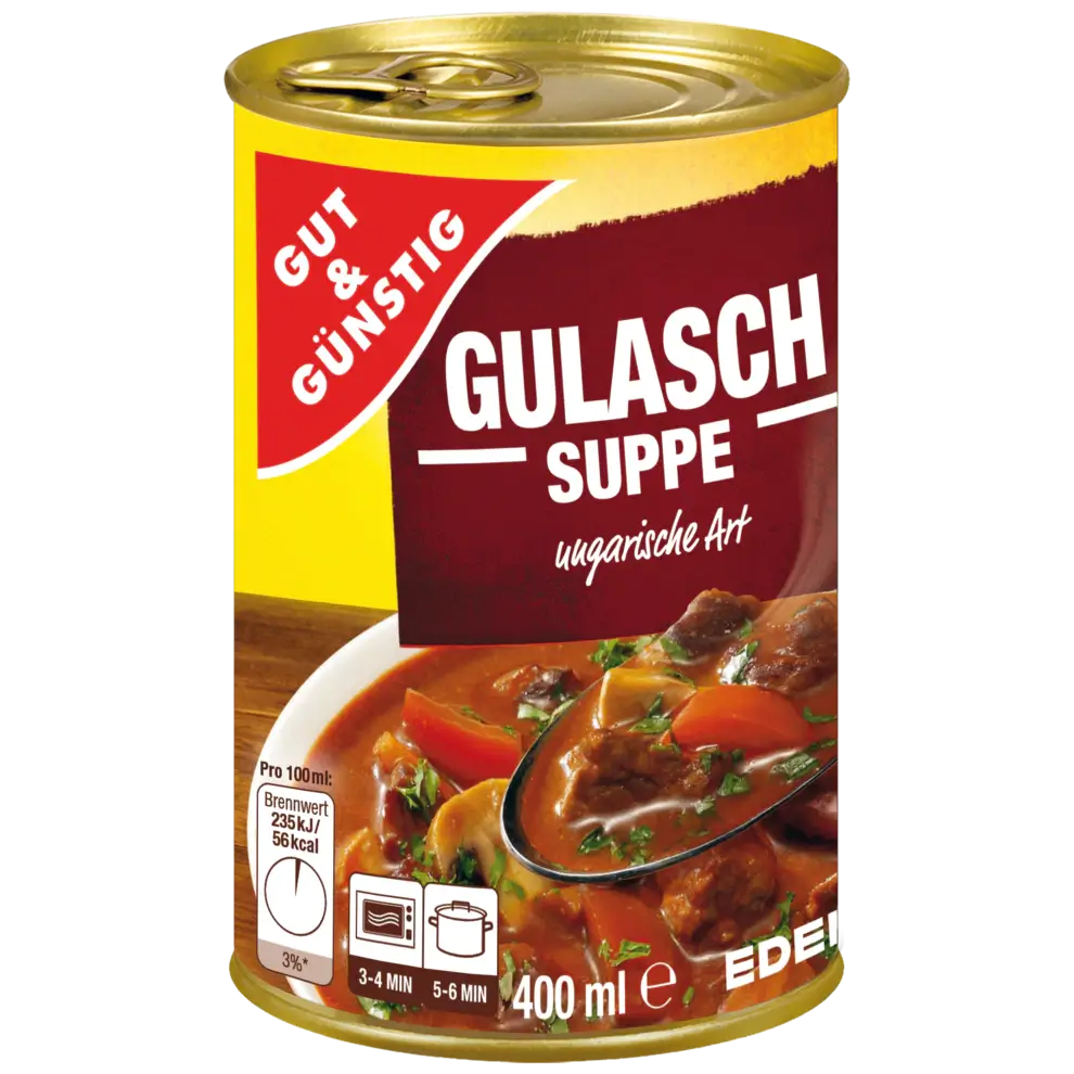 G+G – Goulash Soup – 400 ml can / Gulaschsuppe | German Deli Ph
