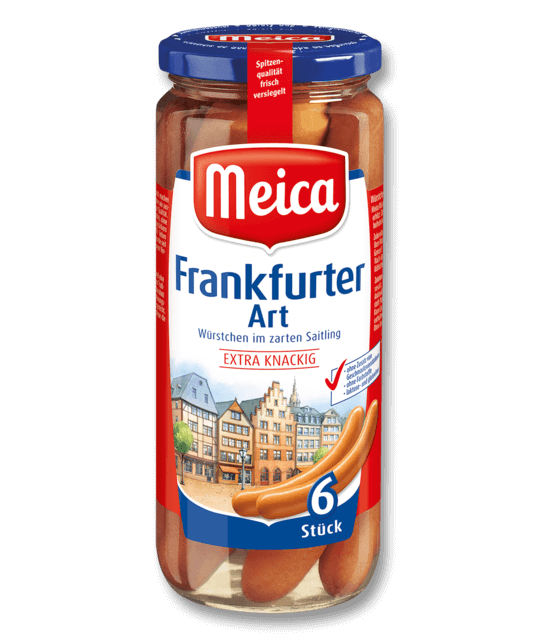 Meica – Franks Sausages – 250 g glass / Frankfurter | German Deli Ph