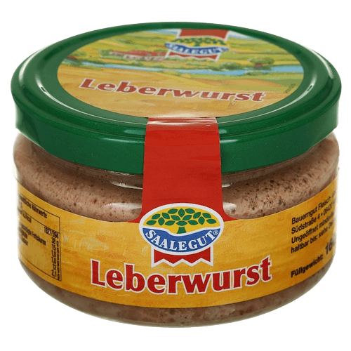 Saalegut Solfa Fritze – Liver Sausage Spread Fine – 160 g glass / Leberwurst fein | German Deli Ph