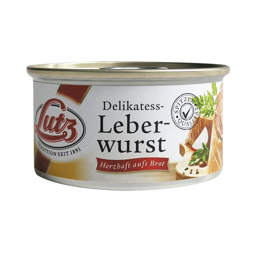 Lutz – Liver Sausage Spread Fine – 125.g can / Leberwurst fein | German Deli Ph