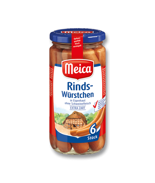 Meica – Beef Sausage – 180 g glass / Rindsw?rste | German Deli Ph