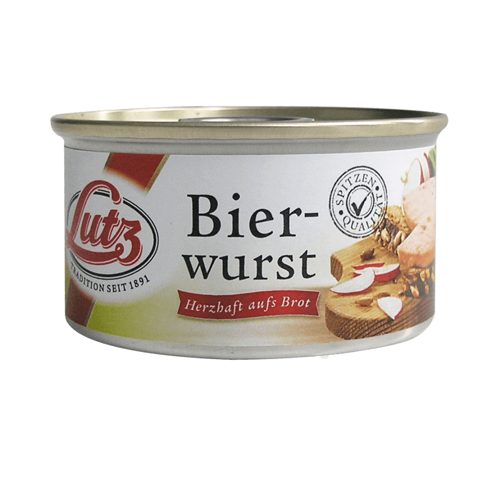 Lutz – Beer sausage – 125 g can / Bierwurst | German Deli Ph