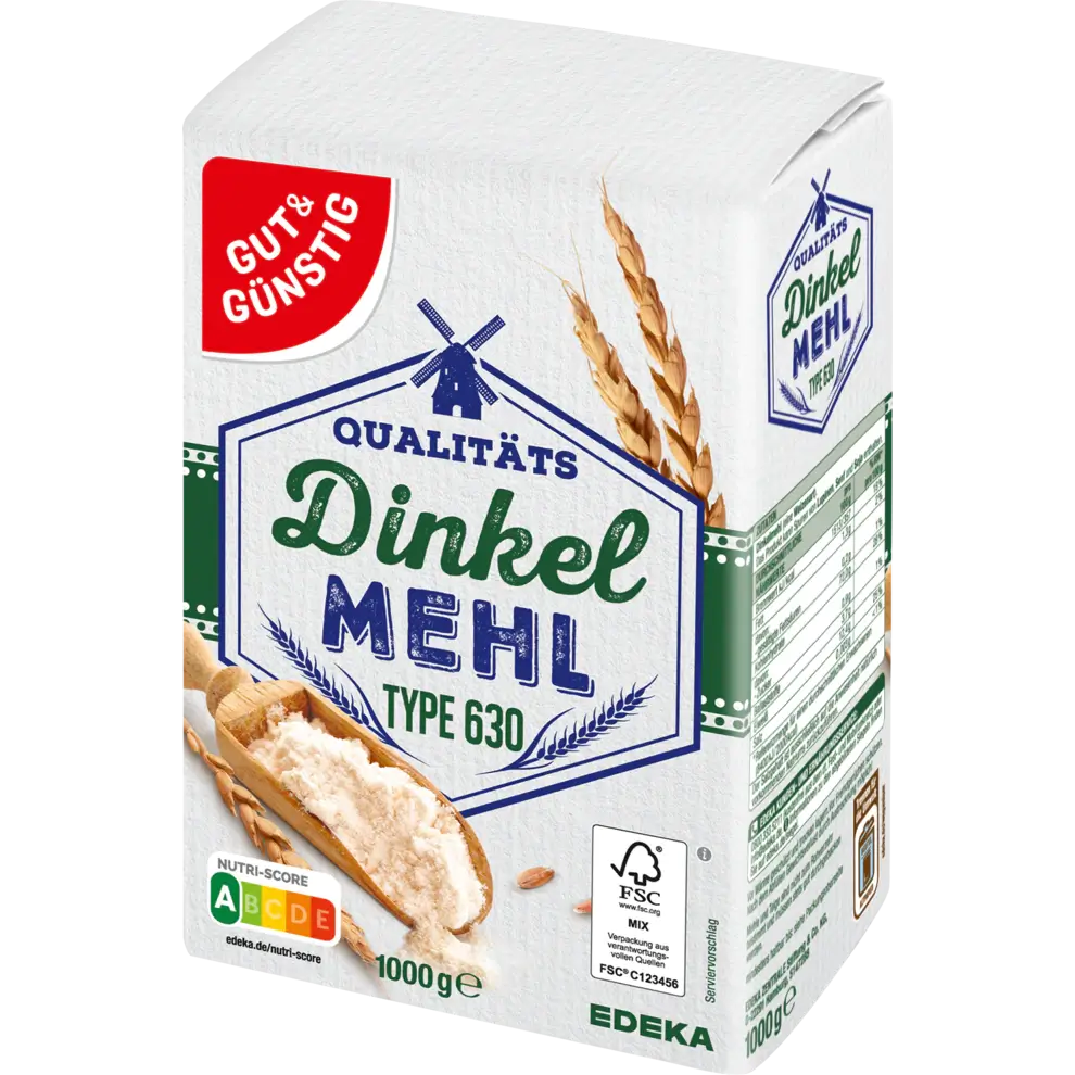 G+G – Spelt Flour 630 – 1000 g pck / Dinkelmehl Typ 630 | German Deli Ph
