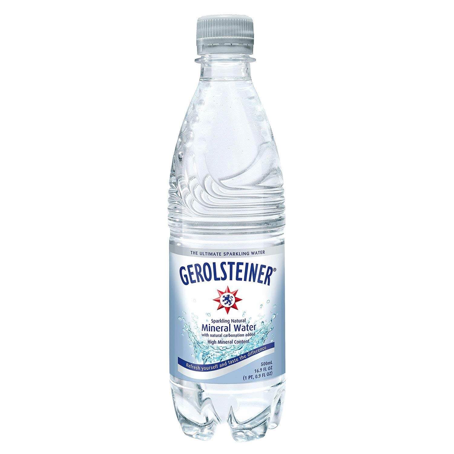 Gerolsteiner / Montagna – Mineral water with CO2 500 ml btl / Mineralwasser | German Deli Ph