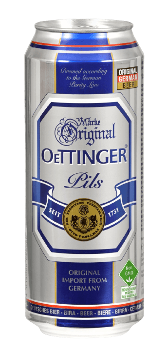 Oettinger Pilsen – 500 ml can – 24 per case / Pils | German Deli Ph
