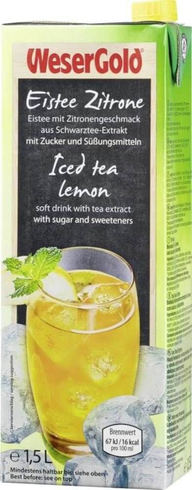 Wesergold – Ice Tea Lemon 1500 ml tetra / Eistee Zitrone | German Deli Ph