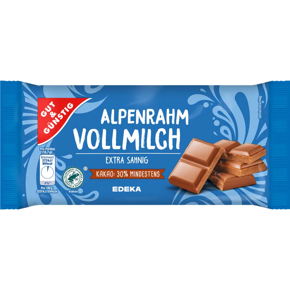 G+G  Extra Creamy – 100g / Alpenrahm Vollmilch | German Deli Ph