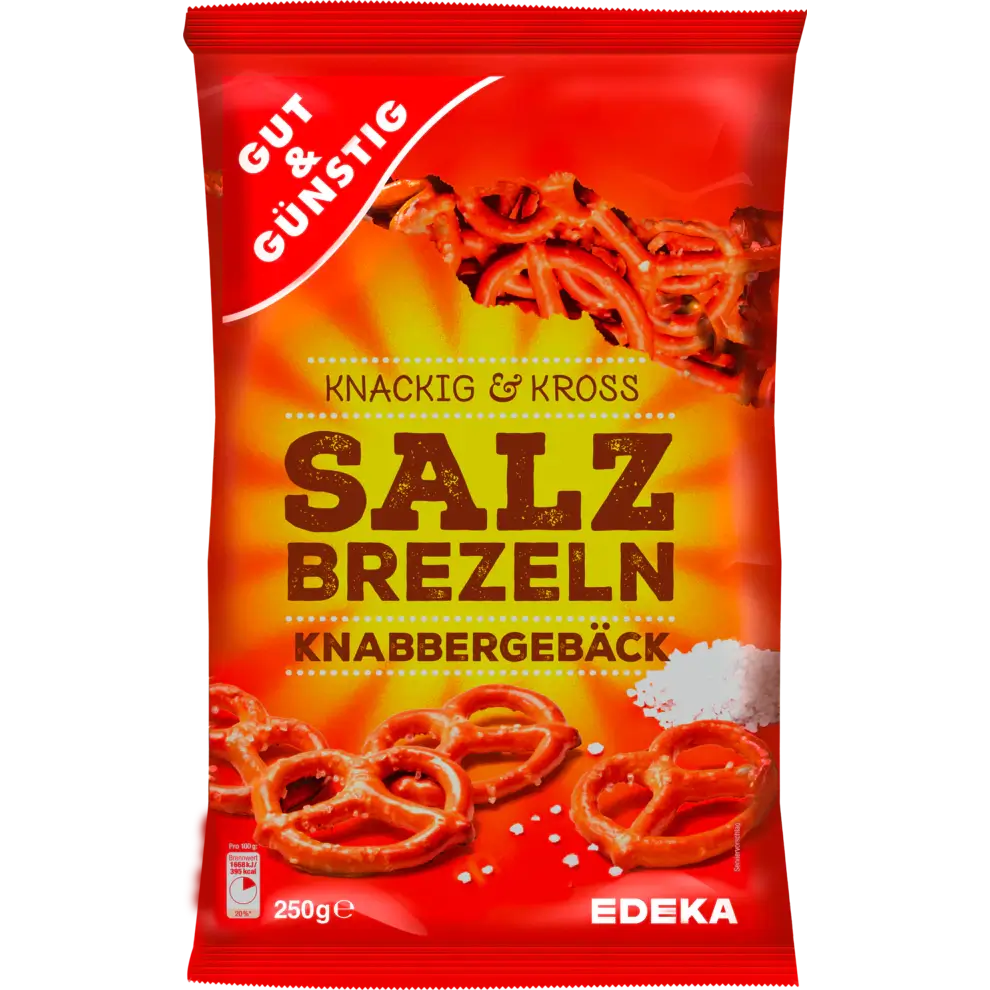 G+G – Salted Pretzels – 250 g pck / Salzbrezeln | German Deli Ph