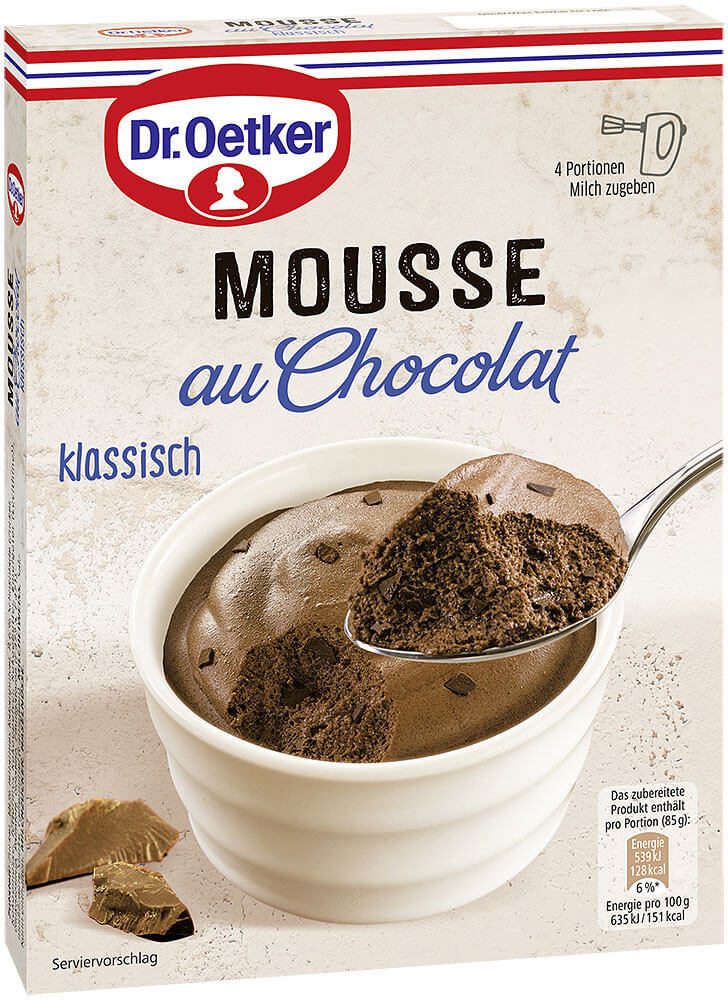 Dr. Oetker – Chocolate Mousse Powder (Featured) – 92 g pck / Schokoladen-Mousse Pulver | German Deli Ph
