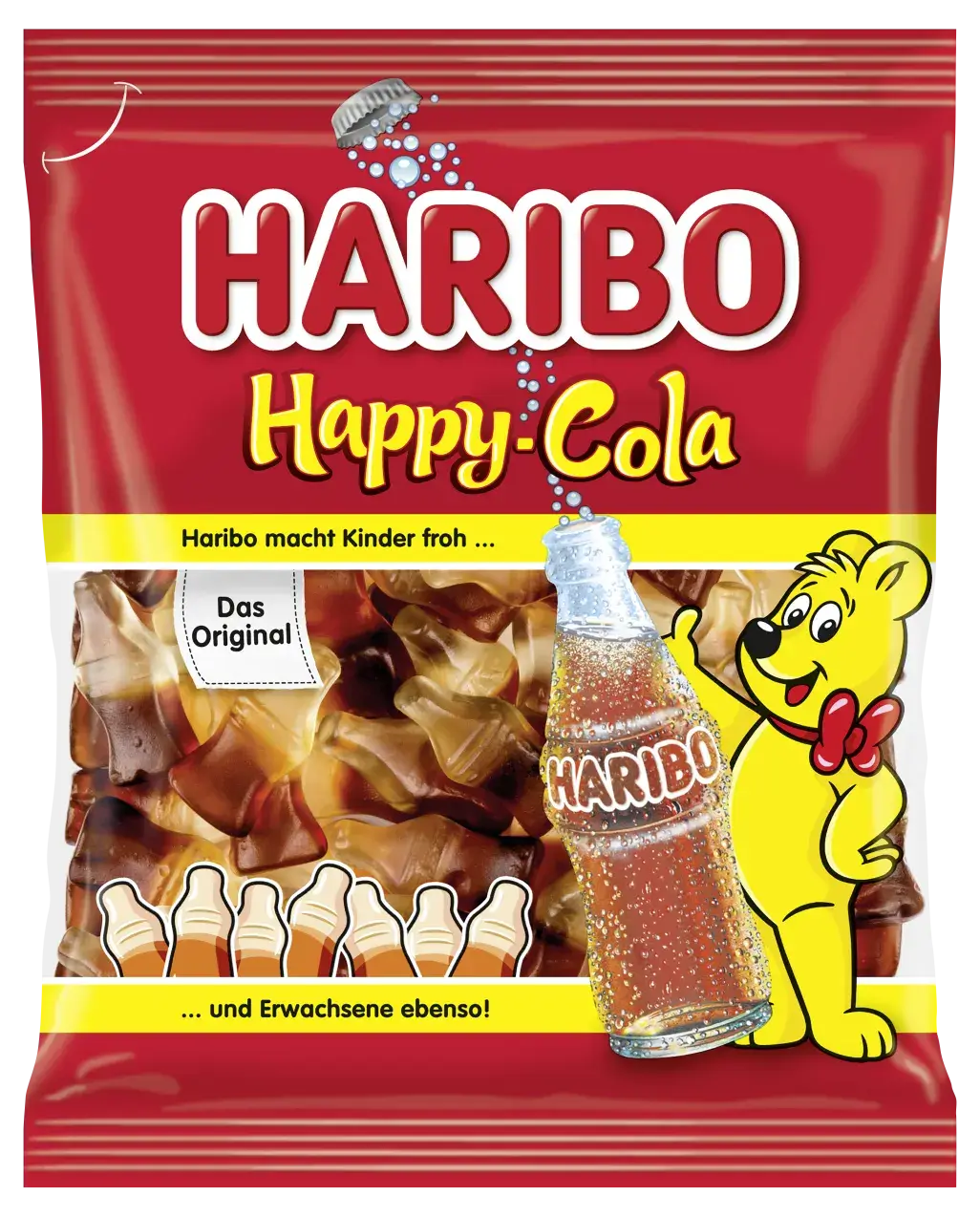 Haribo – Happy Cola 200 g bag / Happy Cola Colafl?schchen | German Deli Ph