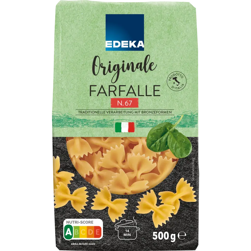 Edeka – Butterfly Noodles – 500 g bag / Schmetterlingsnudeln | German Deli Ph