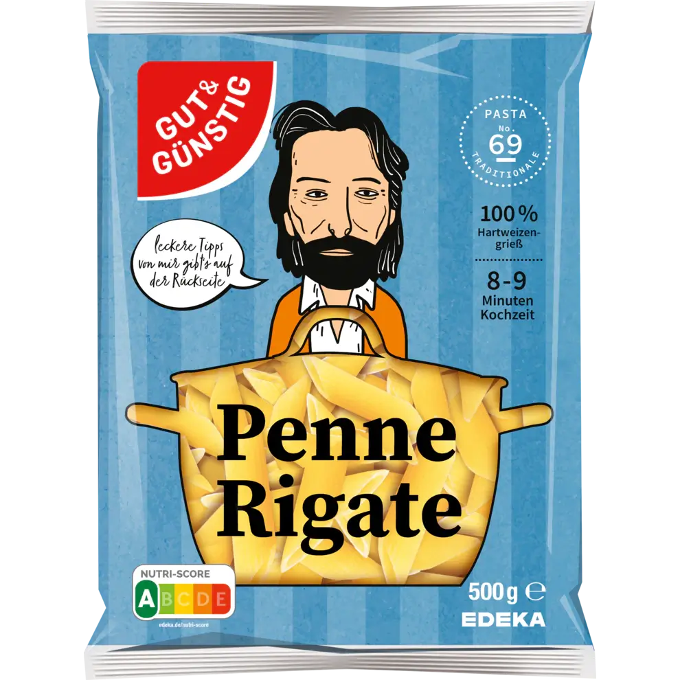 G+G, Apti – Penne Rigate Noodles – 500 g bag / Penne Rigate | German Deli Ph