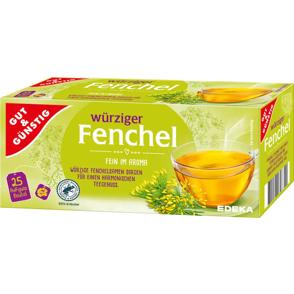 G+G – Fennel Tea in bags/ – 25er pck / Fencheltee | German Deli Ph