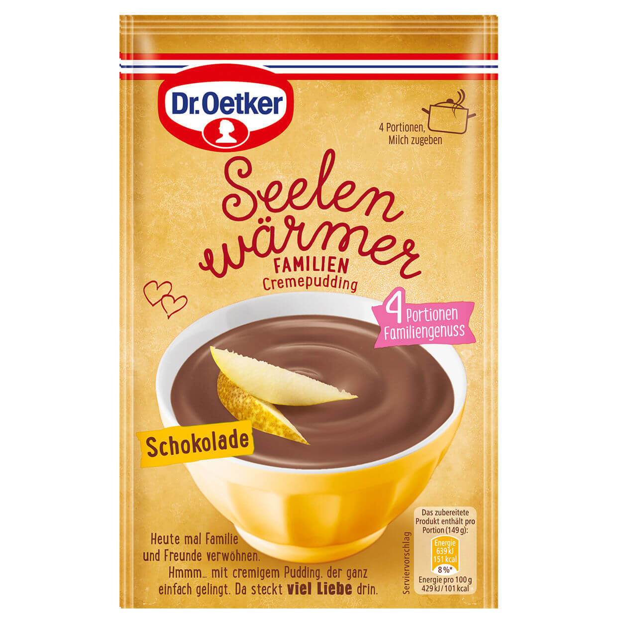 Dr. Oetker – Chocolate Pudding Powder “Garant” – 100 g bag / Schokoladenpudding Pulver | German Deli Ph