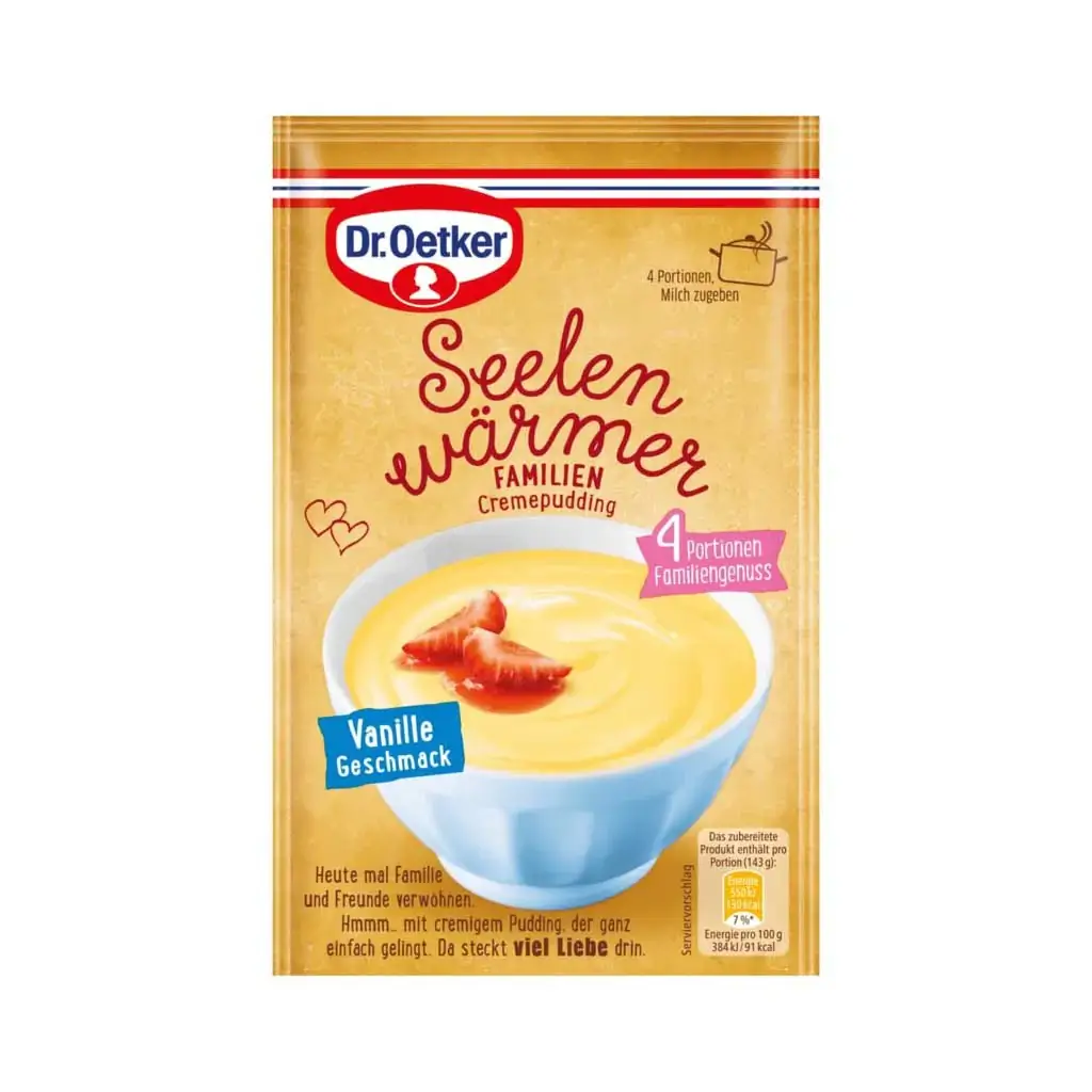 Dr. Oetker – Vanilla Pudding Powder “Garant” – 63 g bag / Vanillepudding Pulver | German Deli Ph