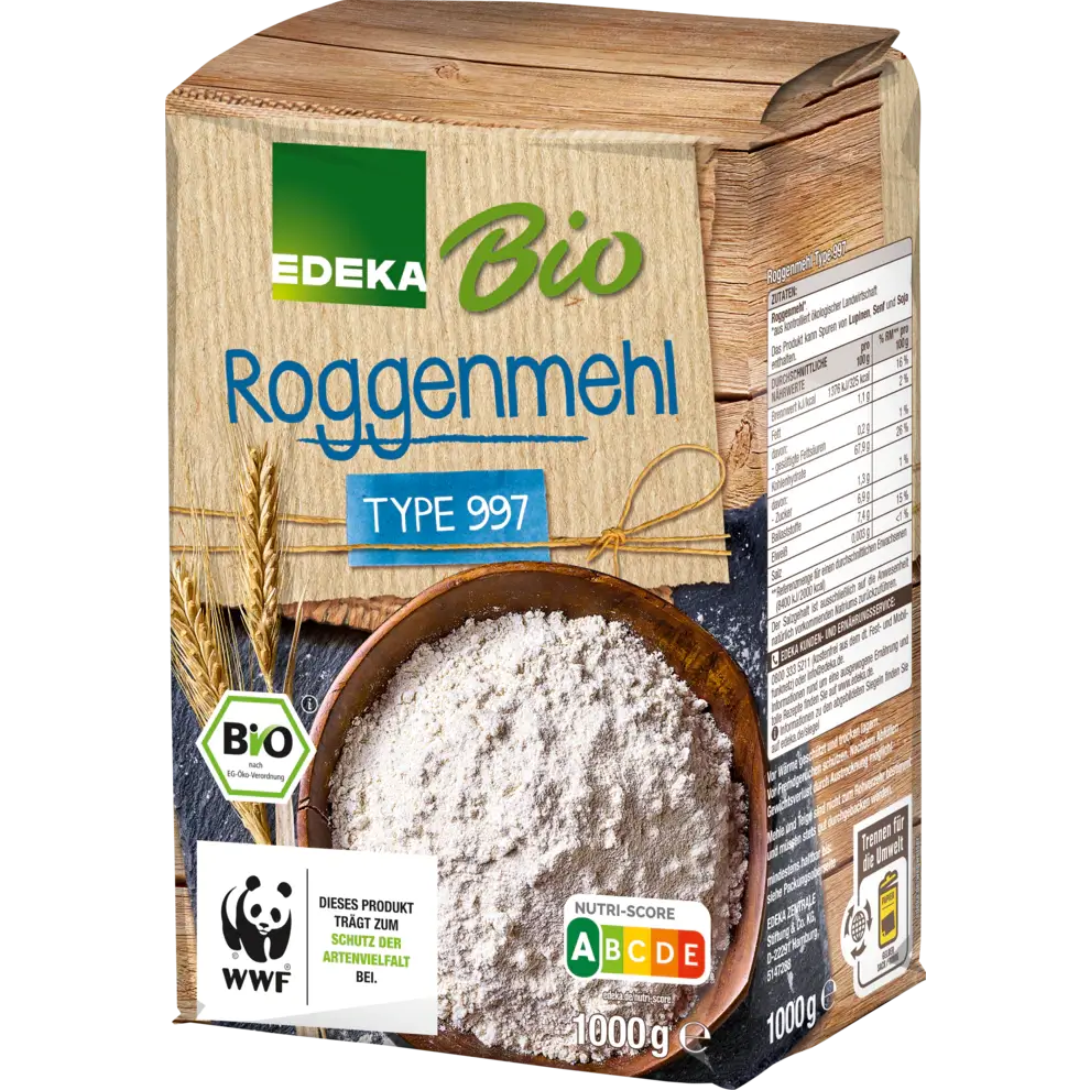 Edeka – Rye Flour Type 997 – 1000 g / Roggenmehl | German Deli Ph