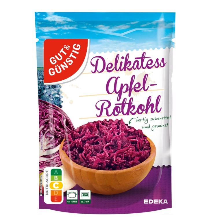G+G – Red Cabbage with Apple 400 g / Apfel Rotkohl | German Deli Ph
