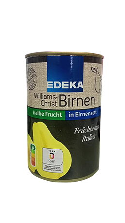 Edeka – Pears Half fruit – 410 g / Williams Christ Birnen halve frucht | German Deli Ph