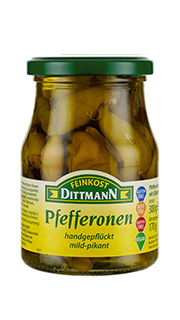 Dittmann – Chillies – 300 ml / Pfefferonen Mild Pikant | German Deli Ph