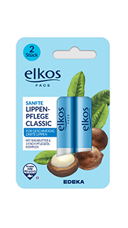 Elkos Face – Lip care stick classic – 2×4.8g / Lippen Pflege Classic | German Deli Ph